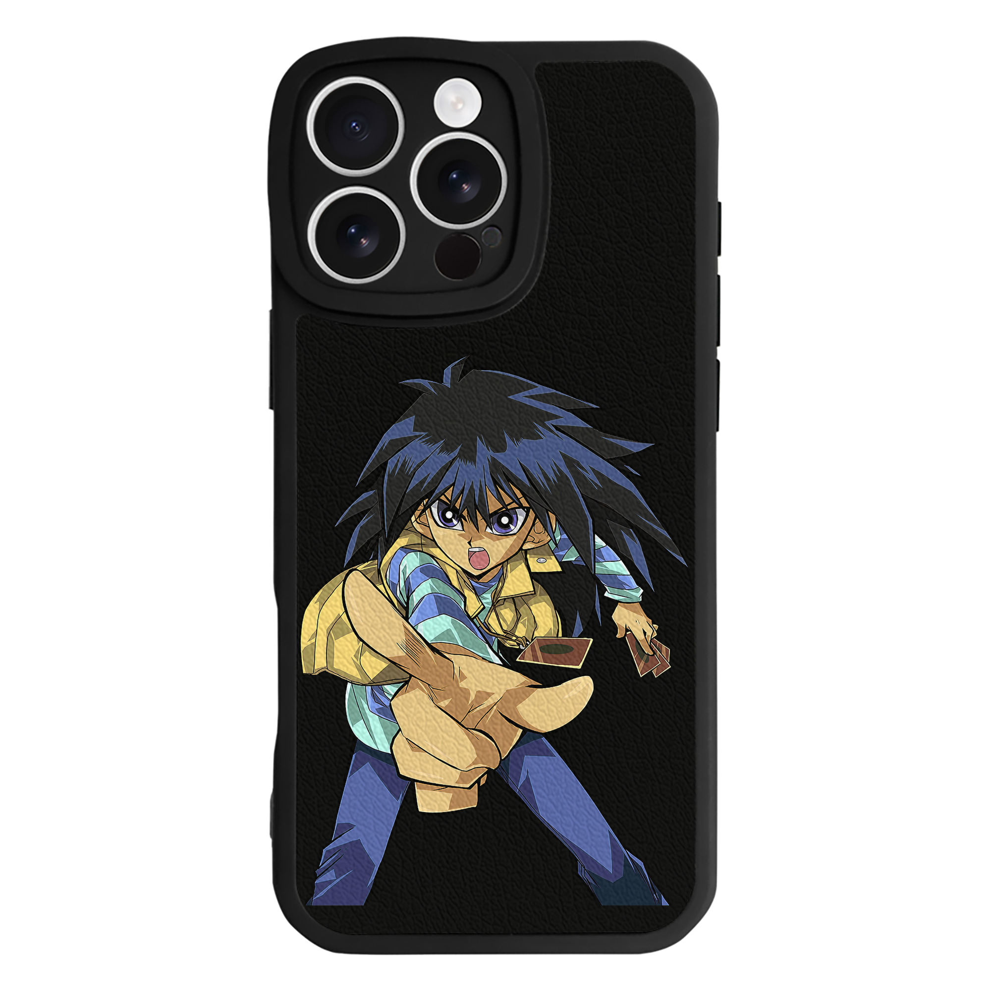 （画像用） 遊☆戯☆王 Yu-Gi-Oh! 【iPhone 16シリーズ対応】シリコンスマホケース（レザー調） 材質：シリコン